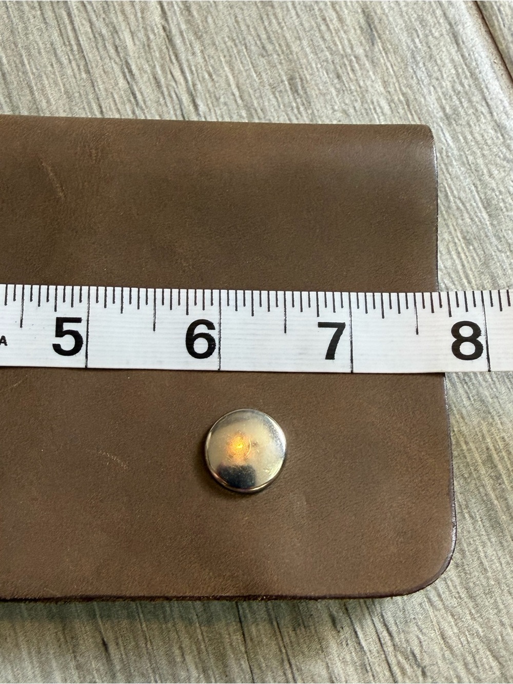 Handmade Brown Genuine Leather Biker Trucker Security Chain Wallet - Picture 5 of 6